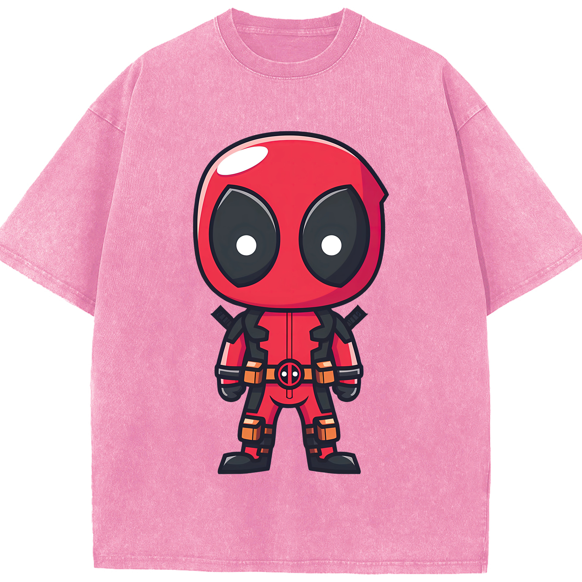（画像用） Deadpool デッドプール 綿100% ヴィンテージ風 半袖Tシャツ（フロントプリント）